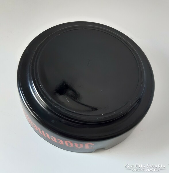 Jägermeister porcelain ashtray, ashtray - black