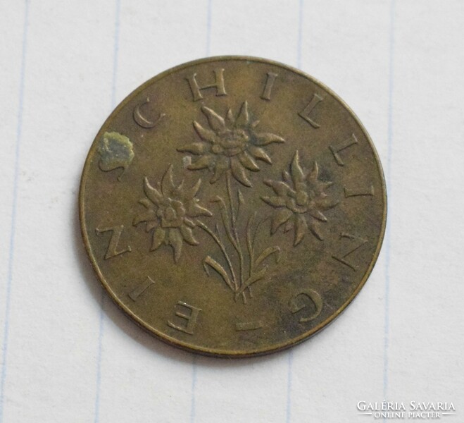 Ausztria 1 schilling , 1960 , pénz , érme