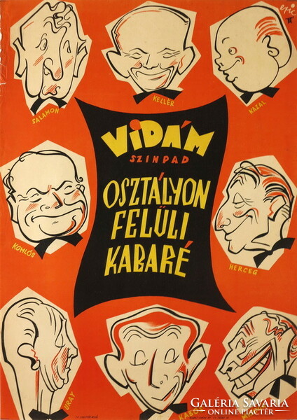Above class cabaret fun stage graphic artist: vogel eric date: 1957 48x68 cm