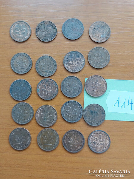 German nsk 1 pfennig mixed coins 20 pieces 114