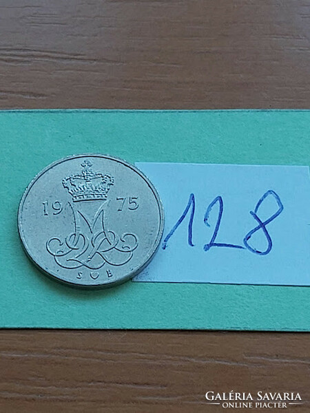 Denmark 10 öre 1975 copper-nickel, ii. Queen Margaret 128