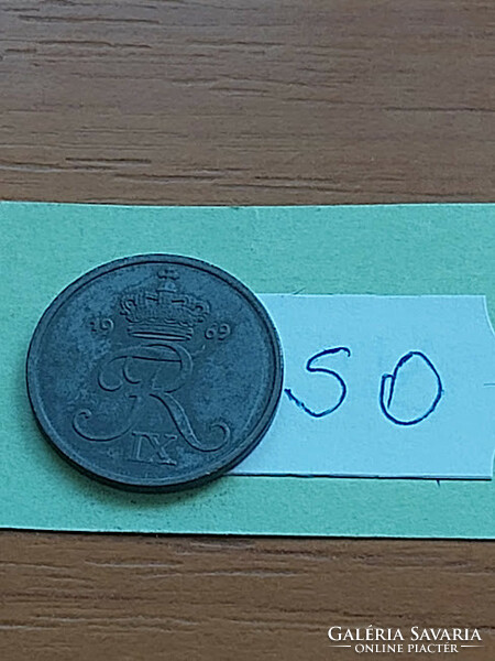 Denmark 2 coins 1969 zinc so