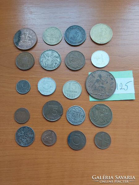Mixed coins 20 pieces 125