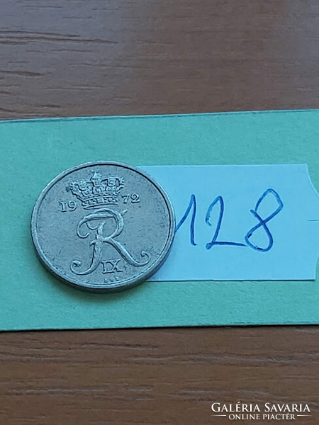 Denmark 10 öre 1972 copper-nickel, ix. King Frederick 128