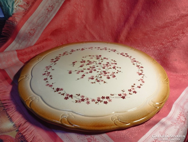 Antique round cake bowl, German