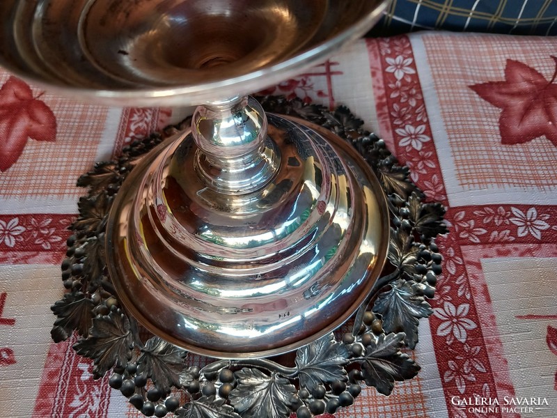 Antique silver base bowl approx. 1860!!! Unique work of art.9