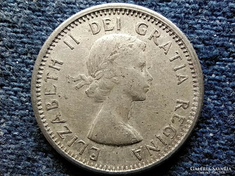 Canada ii. Elizabeth .800 Silver 10 cents 1963 (id50870)