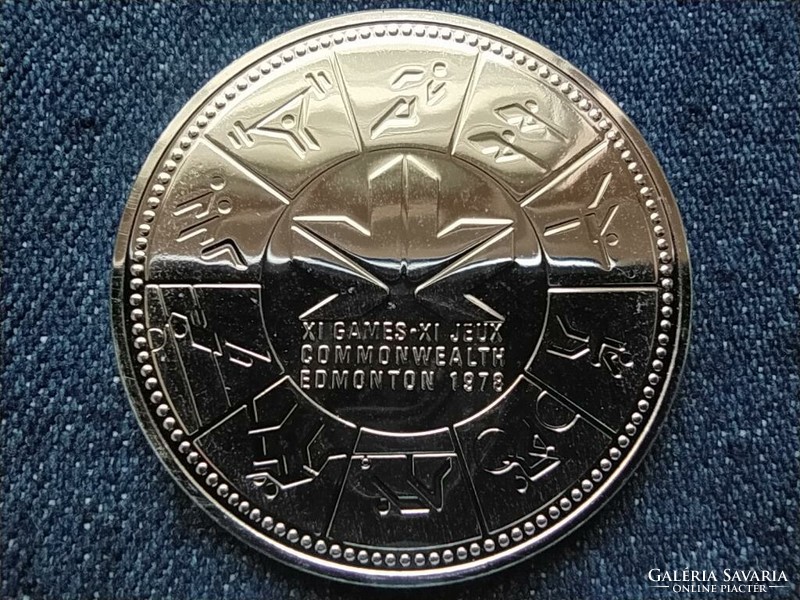 Canada Commonwealth Games Edmonton .500 Silver $1 1978 (id62505)