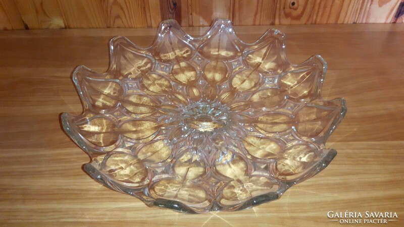 Serving stand, glass cake plate with base, serving center plate, old retro