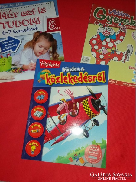 Children's educational book booklet, newspaper pack 3 in one, in as-is condition