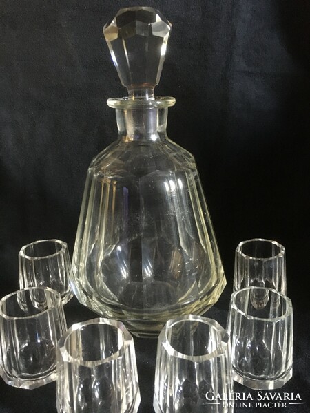 Antique moser cognac set! In very nice condition!! All parts are polished!!!