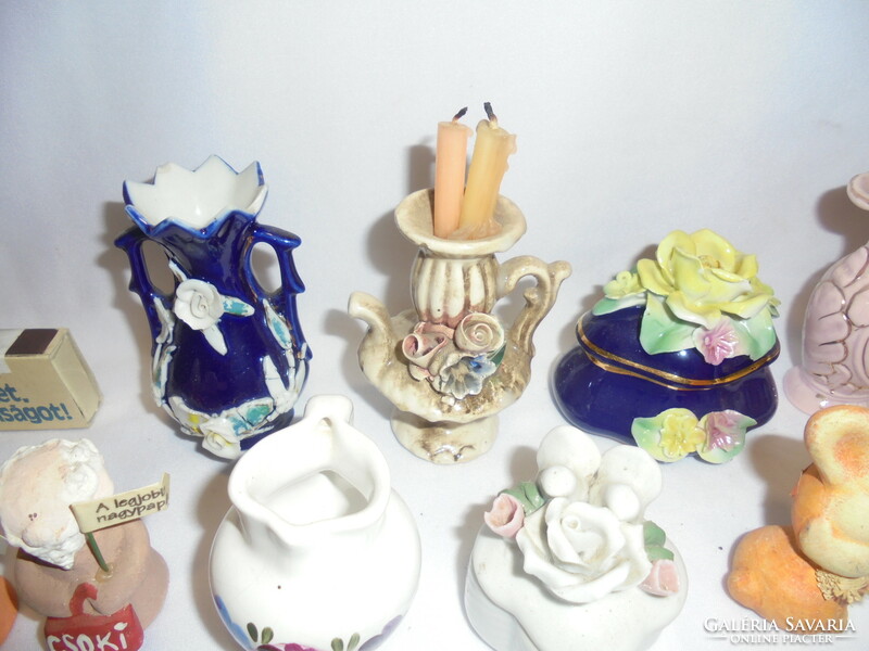 Porcelain, ceramics and other small things, figurines, small vases, etc. - Together