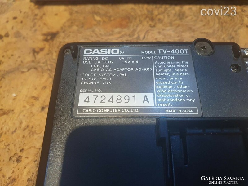 Casio tv-400 mini színes LCD televízió karcmentes állapotban dobozában papírjaival