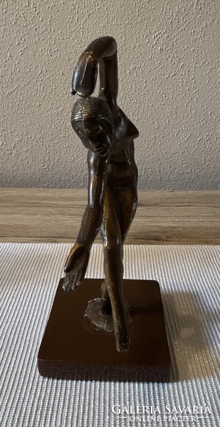 Jenő Kerényi: dancer art deco female statue