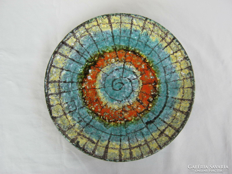 Retro ... Bodrogkeresztúr ceramic wall decoration bowl
