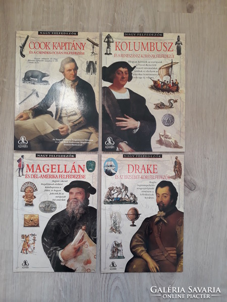 Great explorers book series: Columbus + Magellan + Captain Drake + Cook