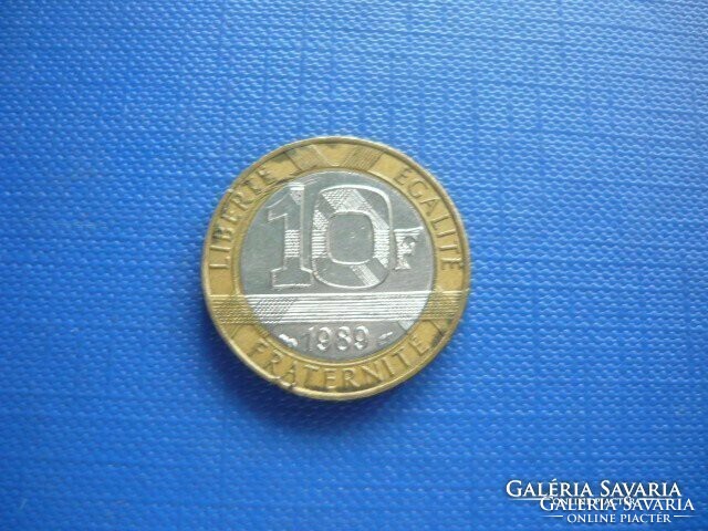 France 10 francs 1989 bimetal!
