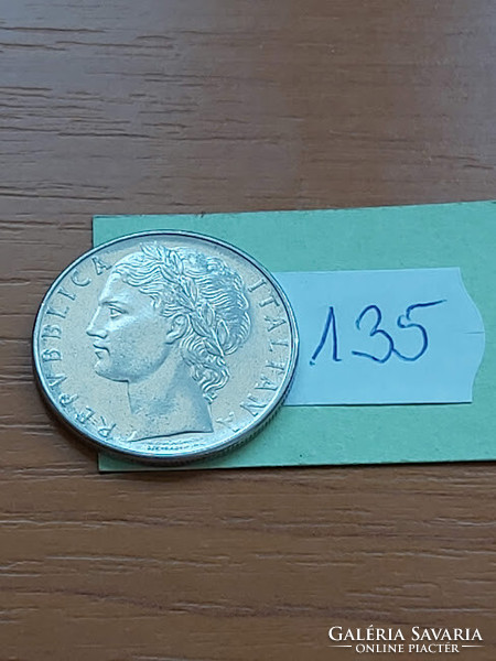 Italy 100 lira 1977, goddess Minerva, stainless steel 135