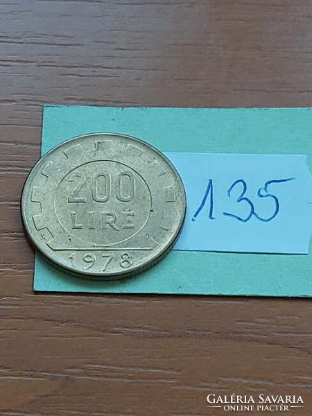 Italy 200 lira 1978, aluminum bronze 135