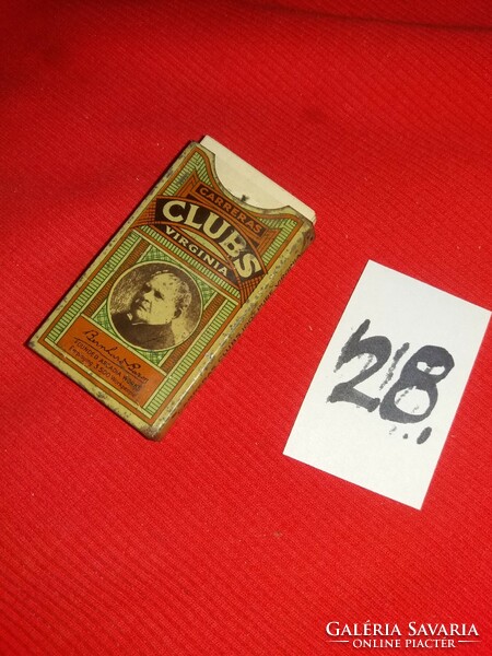 Antik 1930 gyűjthető CLUBS fémdobozos cigaretta reklámkártyák FILMSZTÁROK egyben 28.