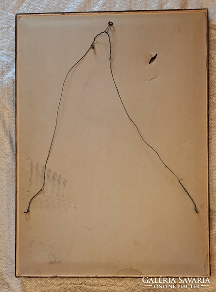 Antik vitorlás, hajós gobelin kép (M4008)