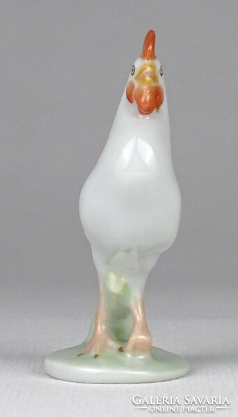 1N732 Herendi kakas porcelán mini figura 6.8 cm