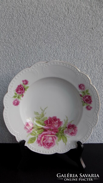 2 db Zsolnay rózsás tányér!