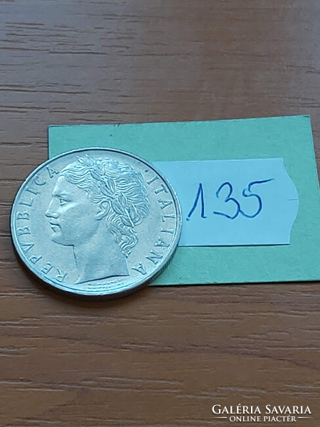 Italy 100 lira 1965, goddess Minerva, stainless steel 135