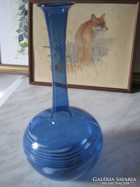 Blue glass vase!