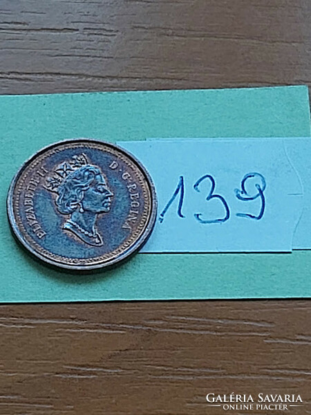 Canada 1 cent 2001 ii. Queen Elizabeth, zinc with copper coating 139