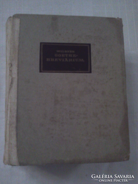 Könyv Goethe Breviárium