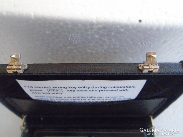 A miniature calculator installed in a diplomatic bag is a curiosity!!!!!!
