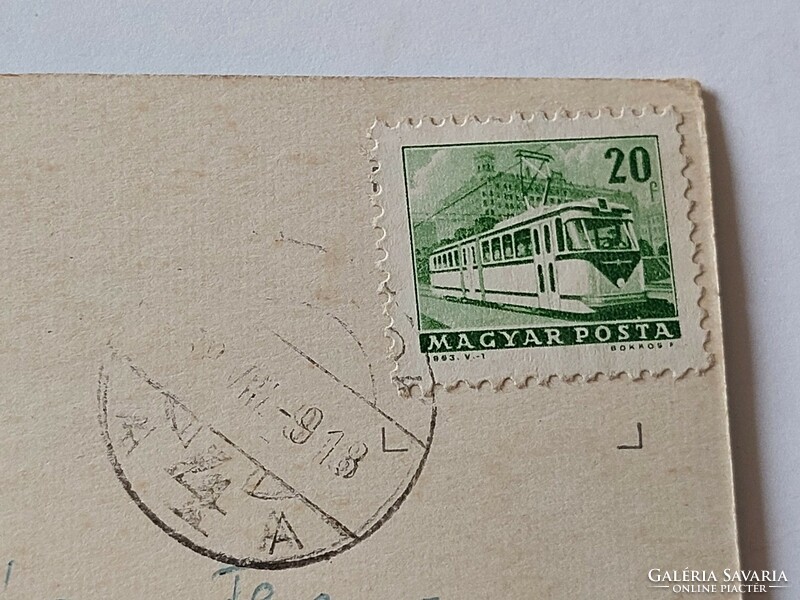 Régi képeslap fotó levelezőlap Siófok kikötő 1968 vitorlások