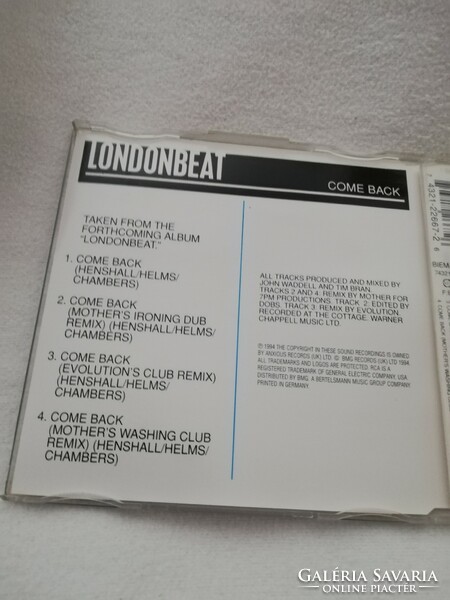 Londonbeat " come back" cd