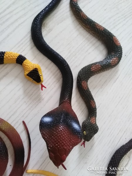 Plastic toy snakes - from a collection / 11 pcs.