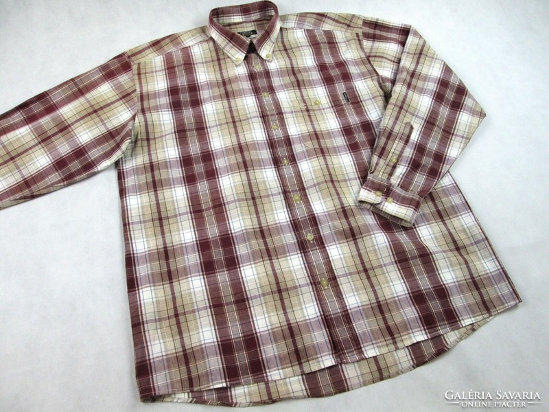 Original camel active (l / xl) elegant checkered long-sleeved men's shirt