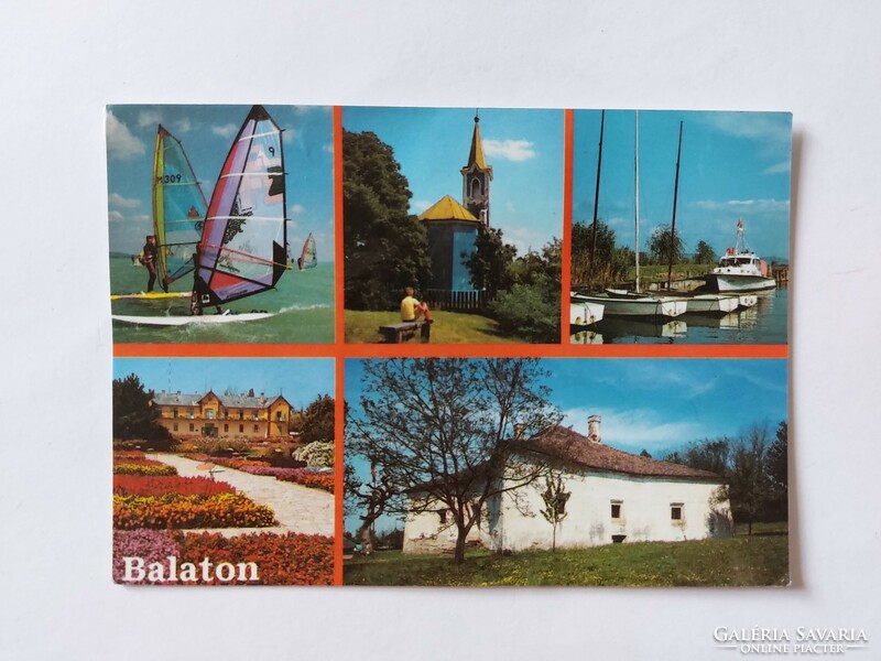 Old postcard photo postcard balaton