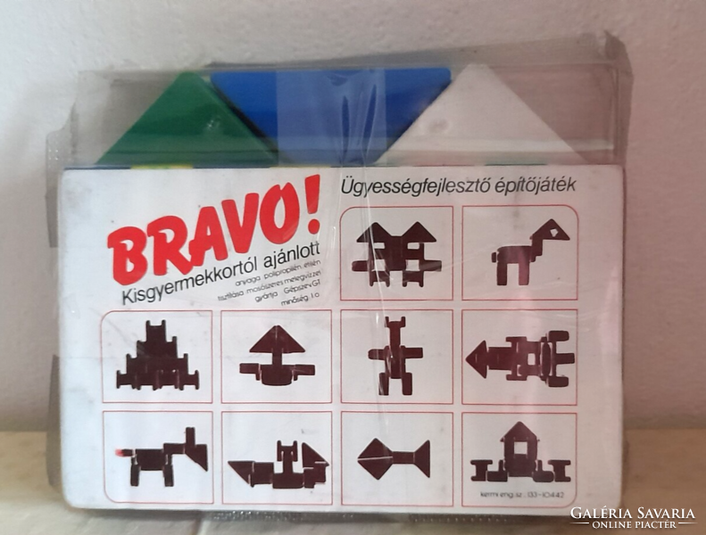 Retro "BRAVO" építő játék