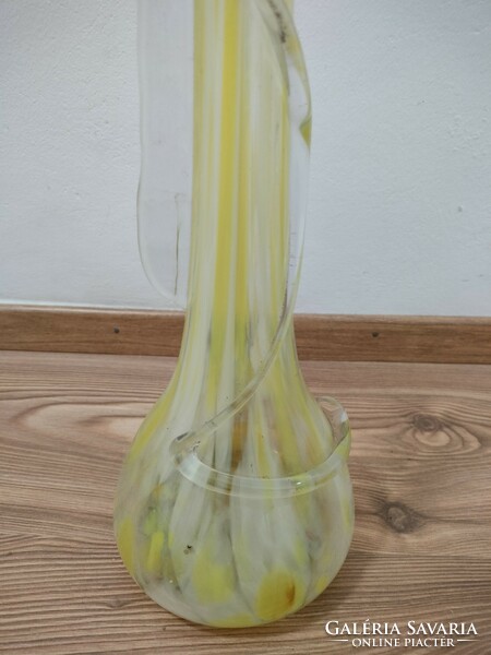 Floor vase/fiber vase made of glass