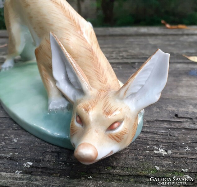 Extremely rare Herend fox figure (damaged)