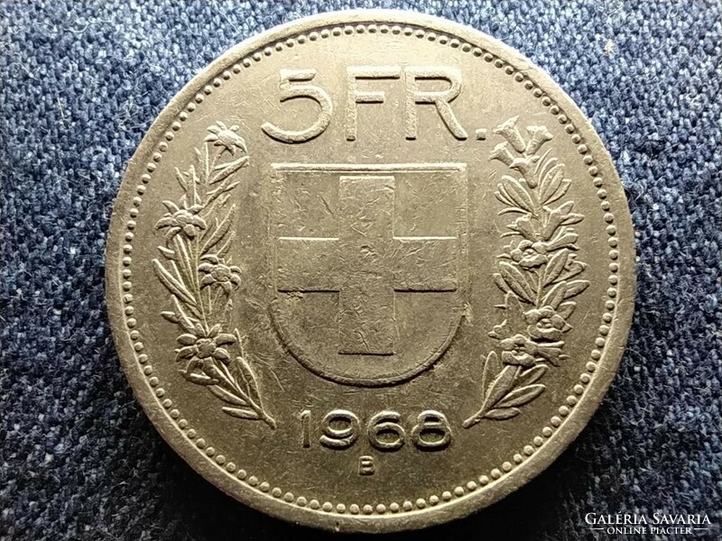 Switzerland 5 francs 1968 b (id78988)