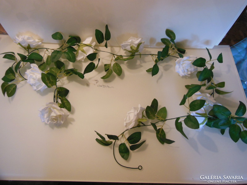 Rose garland - new - 200 cm - 9 cm - silk rose head - German