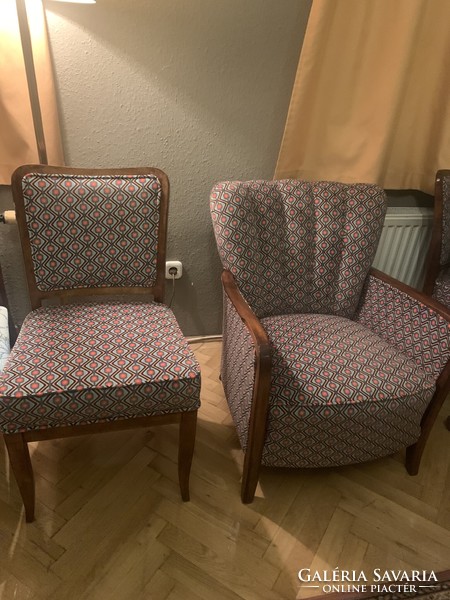 Fluffy renovated art deco armchairs