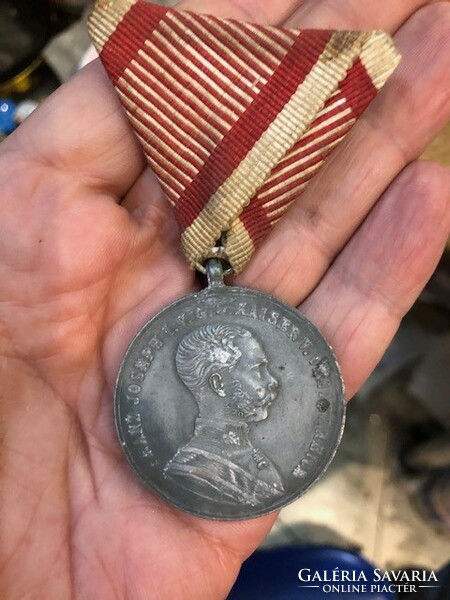 1859. 'Ferenc József II. Class Silver Valor Medal,