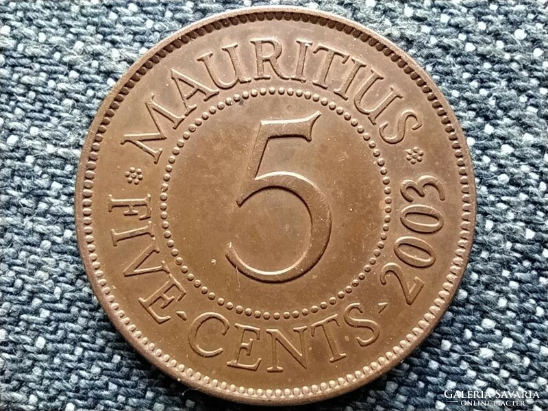 Mauritius 5 cent 2003 (id43455)