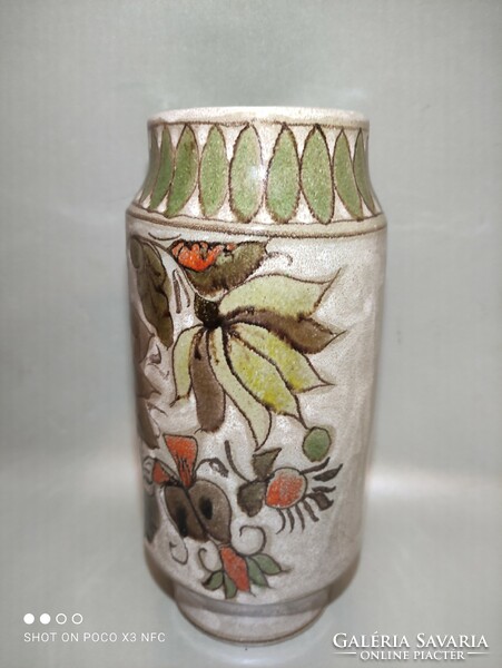Vintage Schiavon Italy kerámia váza jelzett eredeti