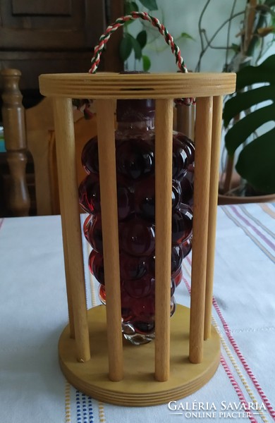 Decorative wine glass in the shape of a bunch of grapes for sale!