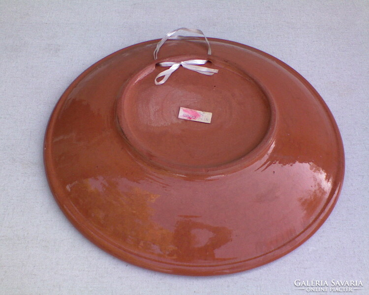 Large ceramic wall bowl