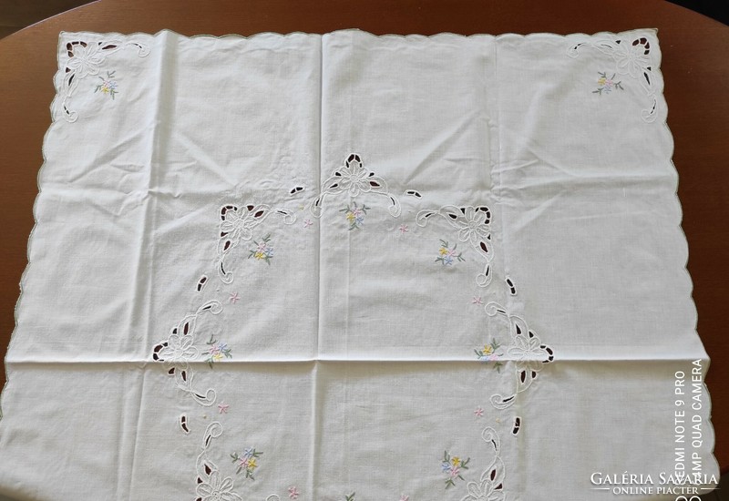 Large, embroidered (madeira) tablecloth for sale