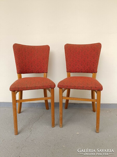 Retro chair furniture upholstered wooden chair 2 pieces 707 7778